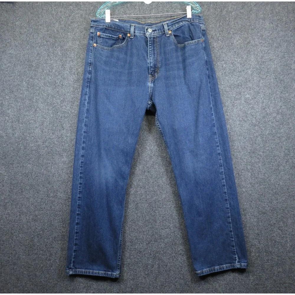 Levi's 505 Jeans Men's 38x30 Blue Regular Fit Straight Leg Western Rancher